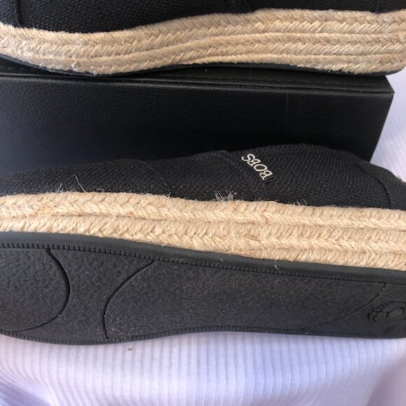 Skechers BOBS Black Espadrille Slip On Wedge Heel in Women's 8M - Picture 9 of 16